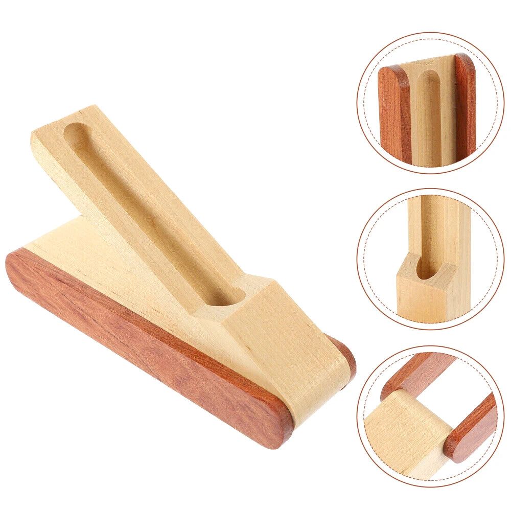 Foldable wooden pen holder