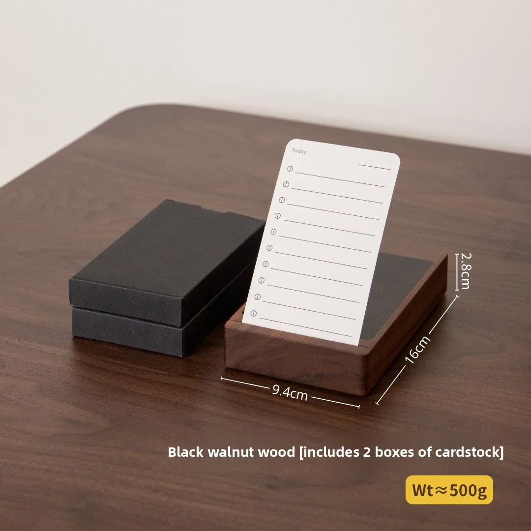 To-do list notebook holder with reminder card